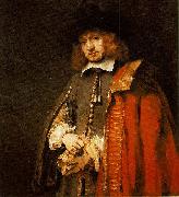 REMBRANDT Harmenszoon van Rijn Jan Six (1618-1700), painted in 1654, aged 36. USA oil painting artist